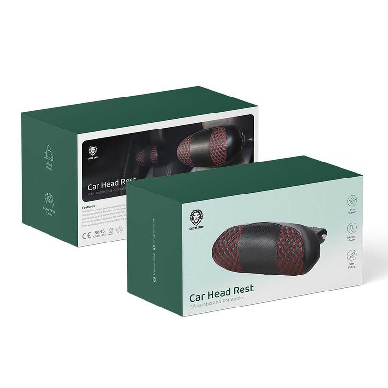 پشت گردنی طبی صندلی خودرو گرین لاین مدل GNCRHADRST ADJUSTABLE & ROTATABLE