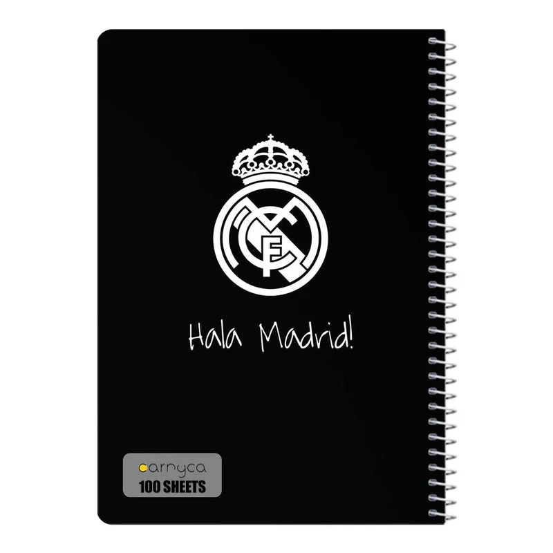 دفتر شطرنجی 100 برگ سیمی کارنیکا طرح رئال مادرید Real Madrid کد 73284