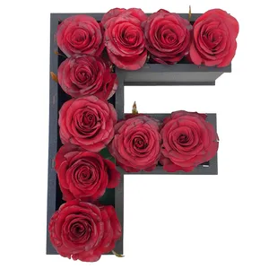 جعبه گل رز کلبه گل سن سون مدل حرف F