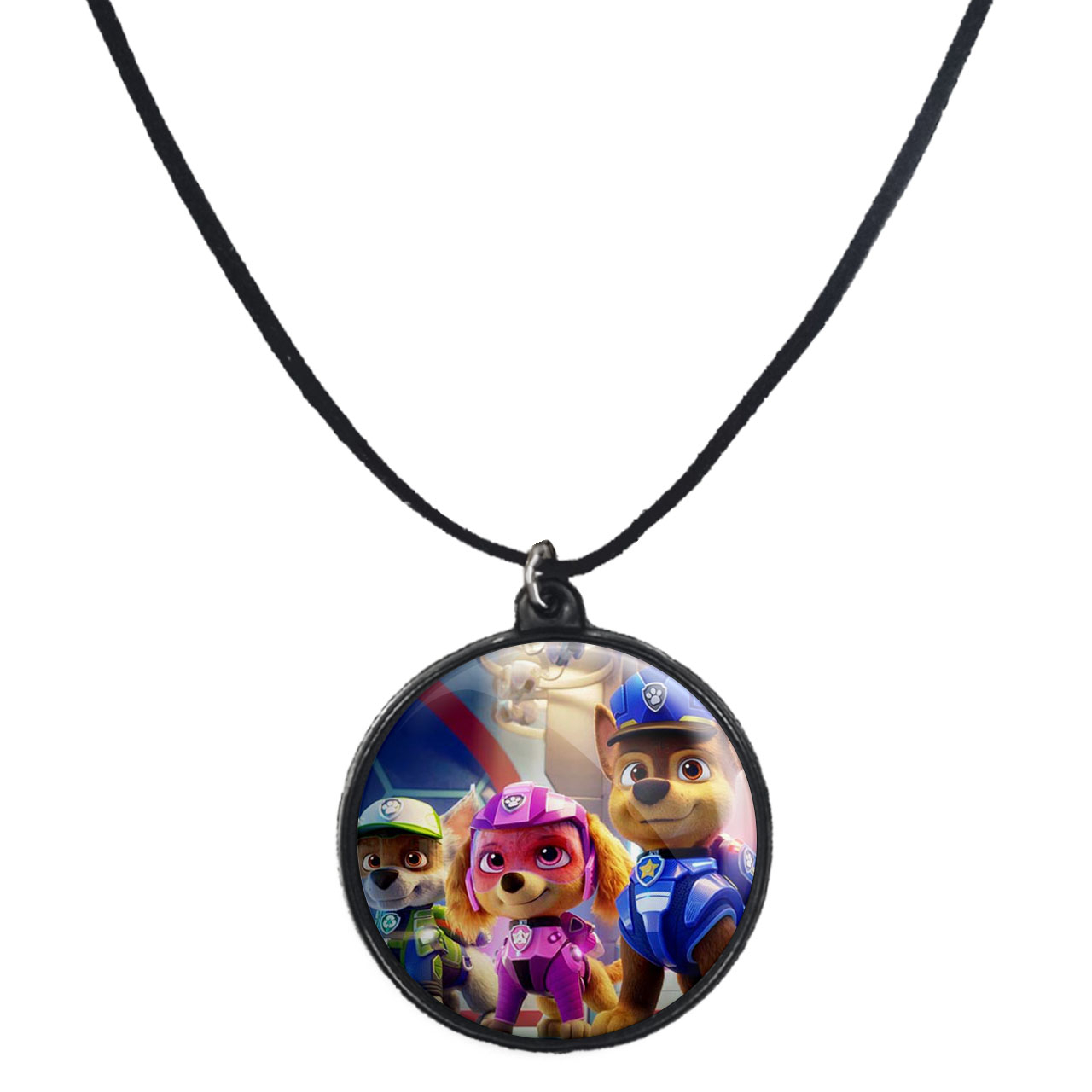 گردنبند پرمانه طرح سگ های نگهبان کد pmb.11764 مدل دو طرفه