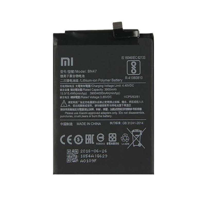 باتری موبایل مدل BN47 ظرفیت 3900 میلی آمپر ساعت مناسب برای گوشی موبایل شیائومی  MI A2 Lite & Redmi 4X