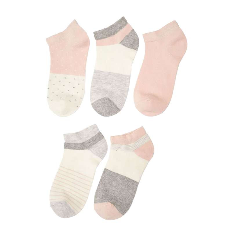 جوراب ساق کوتاه دخترانه ال سی وایکیکی مدل S20465Z8 مجموعه 5 عددی