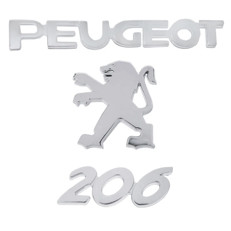 آرم صندوق عقب کارجی کد a20 مناسب برای پژو 206 مجموعه 3 عددی