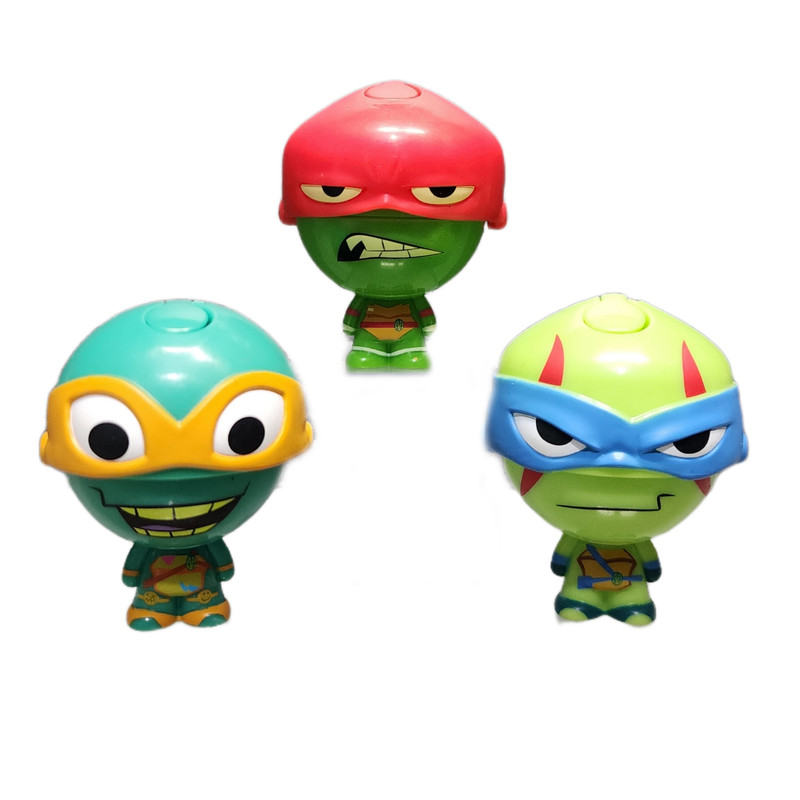 اکشن فیگور پلی میتس مدل نینجا کله فنری بسته 3 عددی