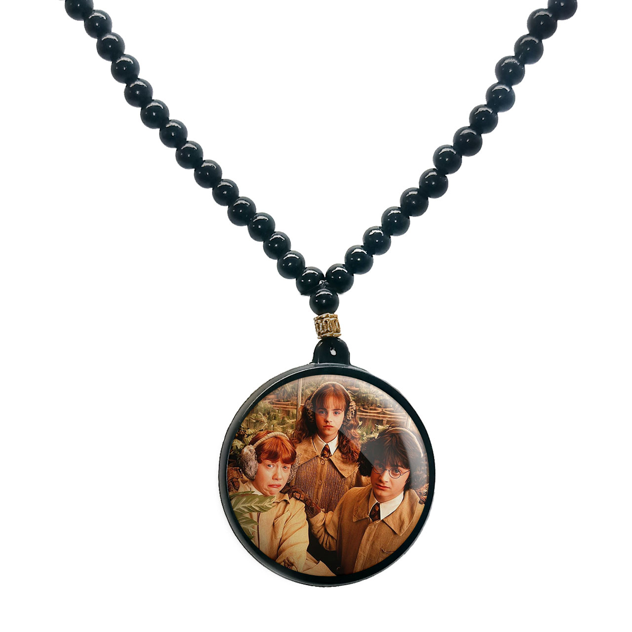 گردنبند پرمانه طرح Harry Potter کد pmd.24005 مدل دو طرفه