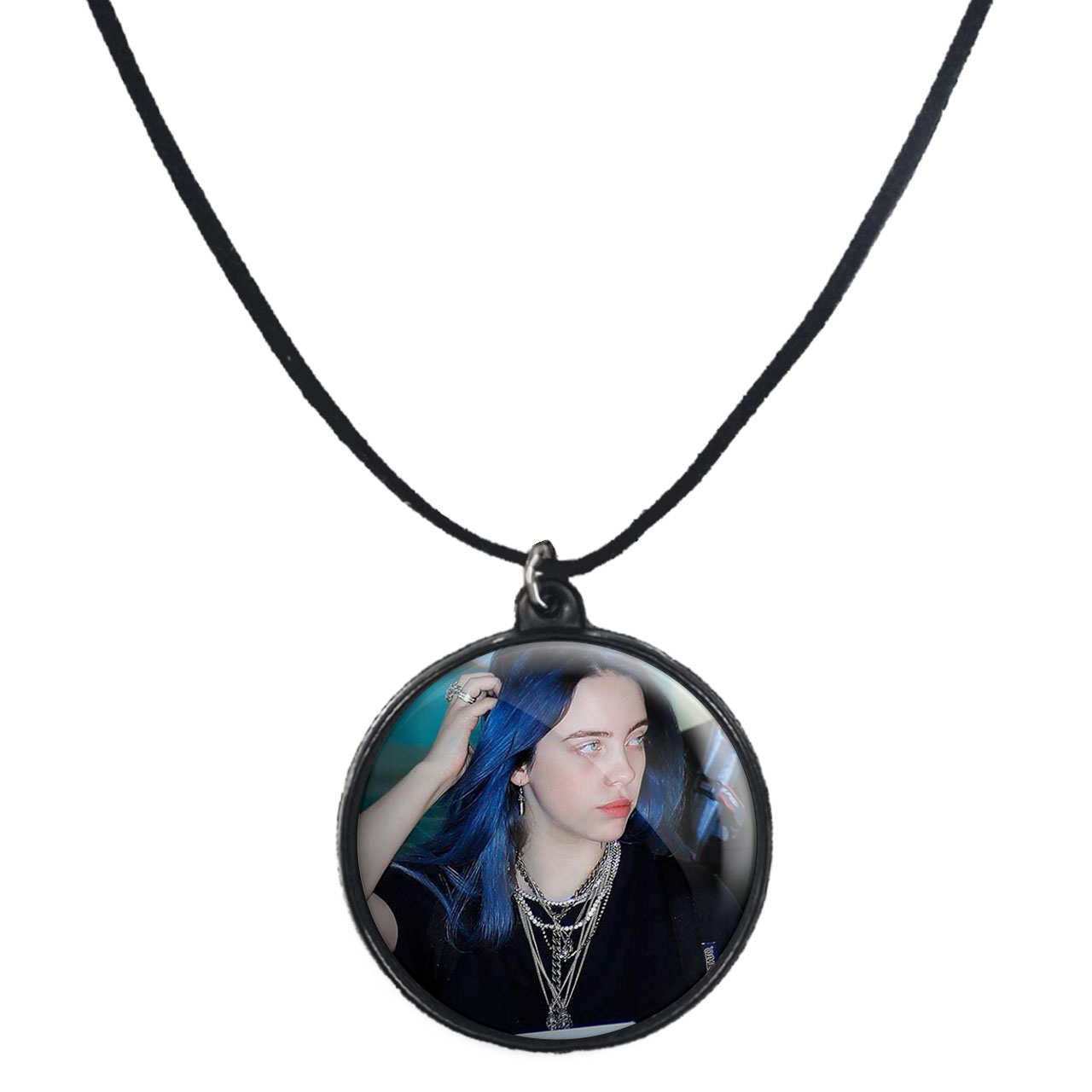 گردنبند پرمانه طرح بیلی آیلیش کد pmb.7595 مدل دو طرفه