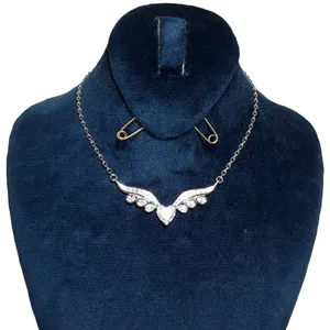 گردنبند نقره زنانه مدل بال فرشته  کد 140