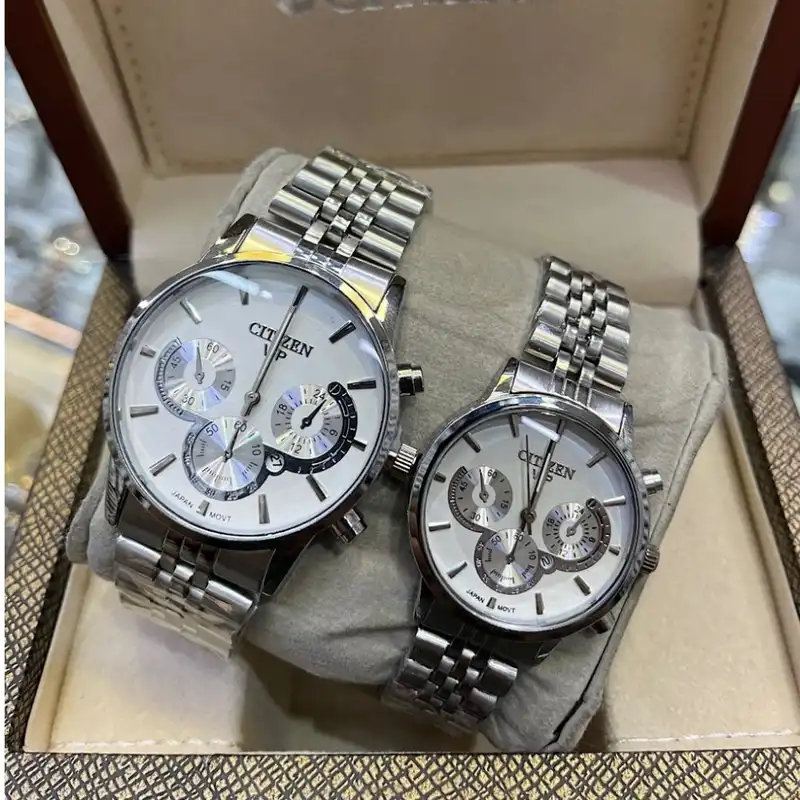 ست ساعت مچی عقربه ای زنانه و مردانه مدل Cit 06