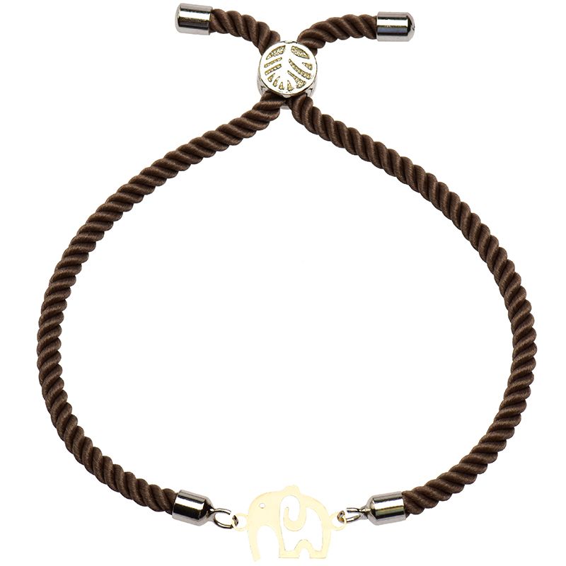 دستبند طلا 18 عیار زنانه کرابو طرح فیل مدل Kr2357 -  - 2