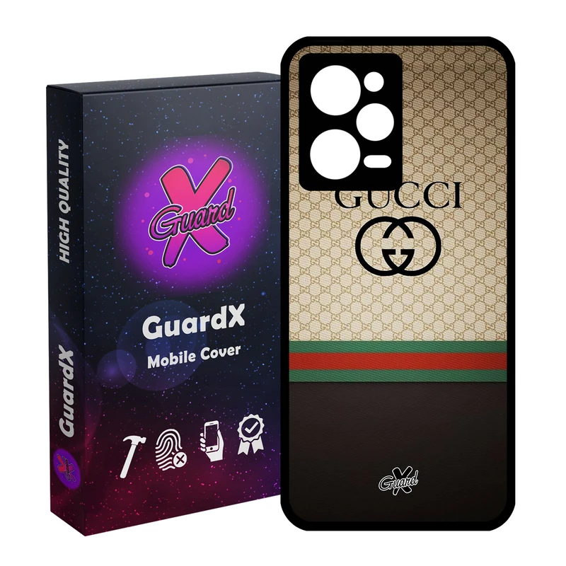 کاور گارد ایکس طرح Gucci مدل Glass10215 مناسب برای گوشی موبایل شیائومی Redmi Note 12 Pro 5G/Poco X5 Pro 5G/Note 12 Pro Pro speed