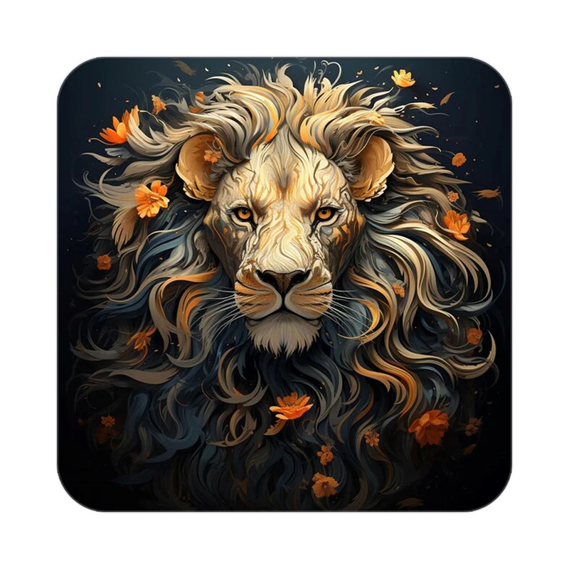 زیر لیوانی کاکتی طرح شیر مدل mp23214