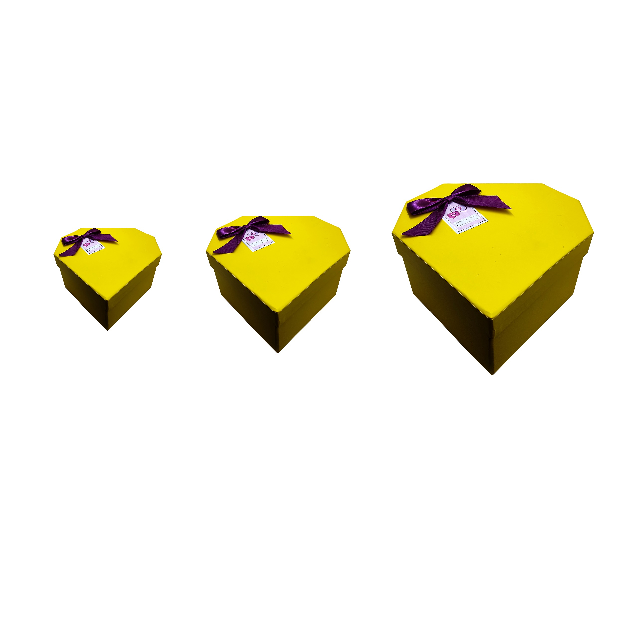 جعبه هدیه مدل الماس مجموعه ۳عددی