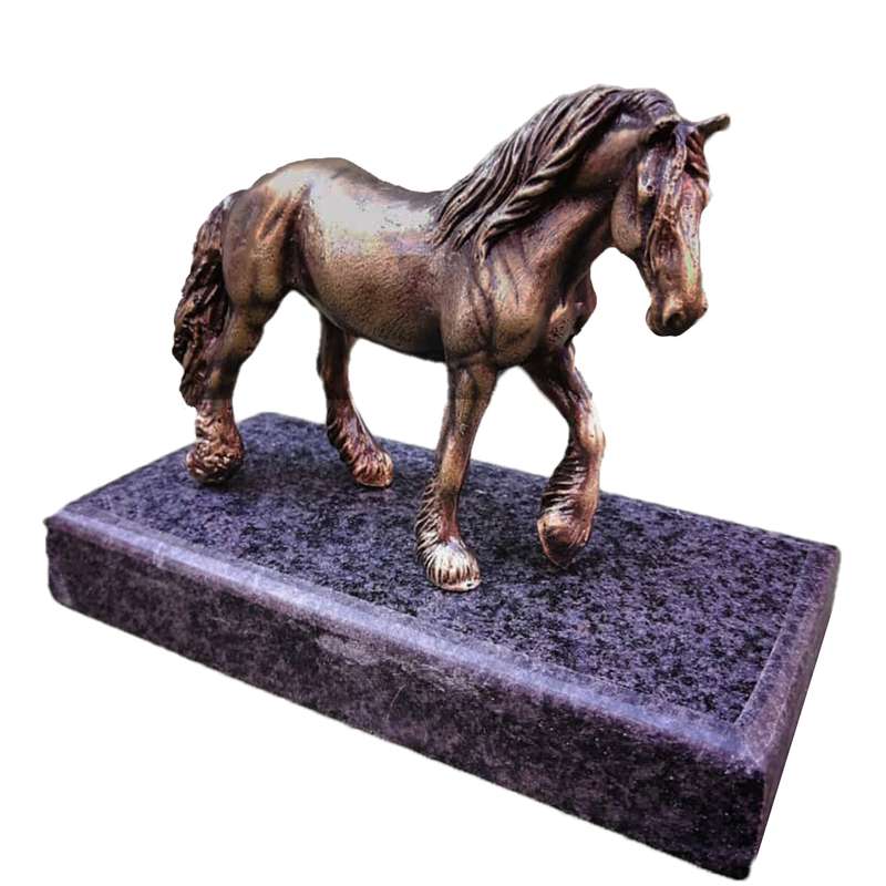 مجسمه برنجی مدل اسب شایر کد RP1026