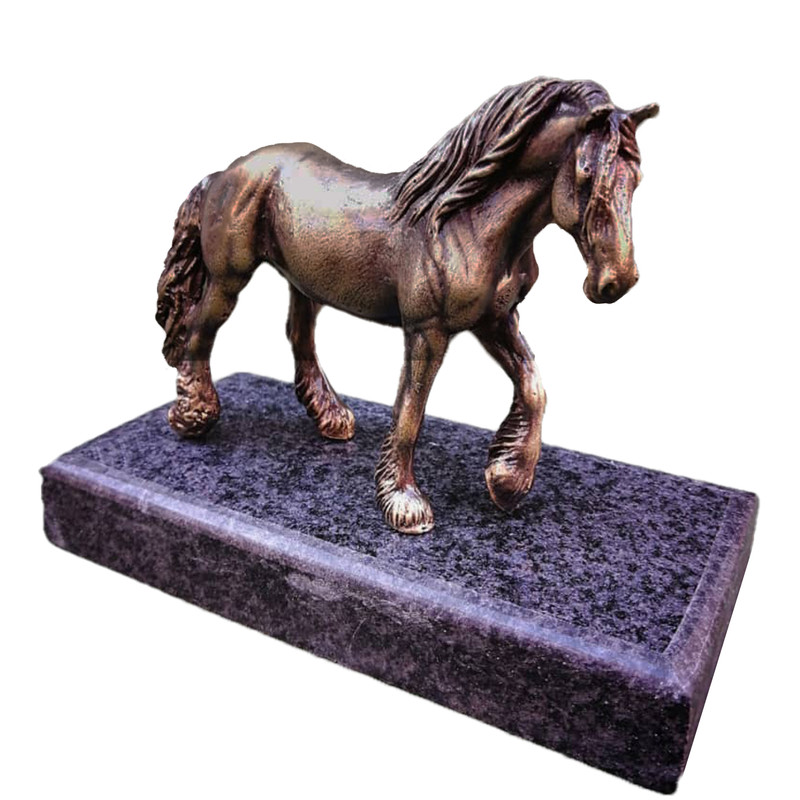 مجسمه برنجی مدل اسب شایر کد RP1026