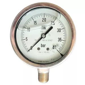 گیج فشار نووا فیما مدل 40bar-10cm