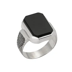 انگشتر نقره مردانه کد BN-102