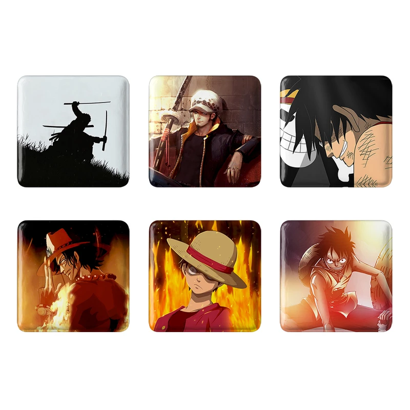 مگنت خندالو طرح انیمه وان پیس One Piece کد 936B مجموعه 6 عددی