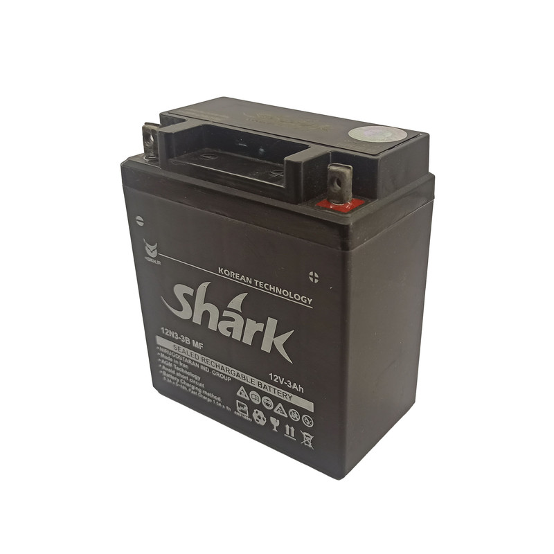 باتری موتورسیکلت شارک مدل 12N3-3