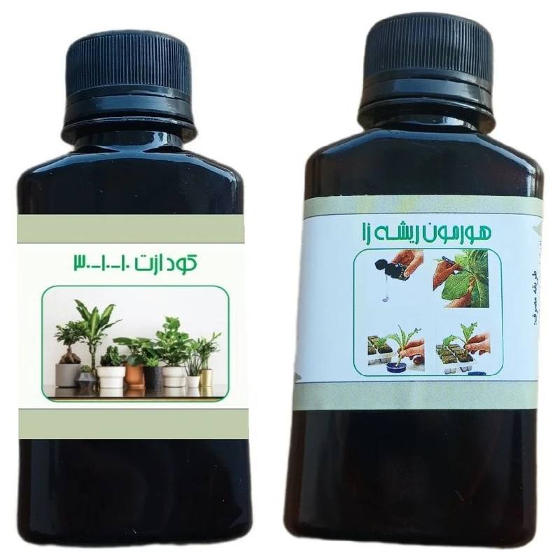 کود مایع ازت 10-10-30 و هورمون ریشه زا مدل life  - D حجم 110 میلی لیتر بسته 2 عددی