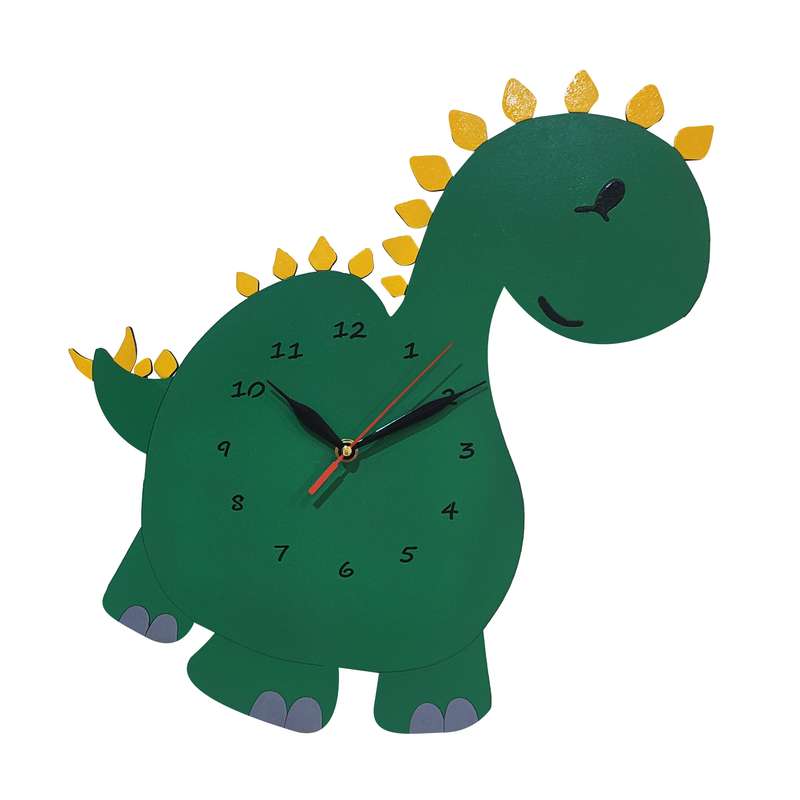 ساعت دیواری کودک مدل دایناسور