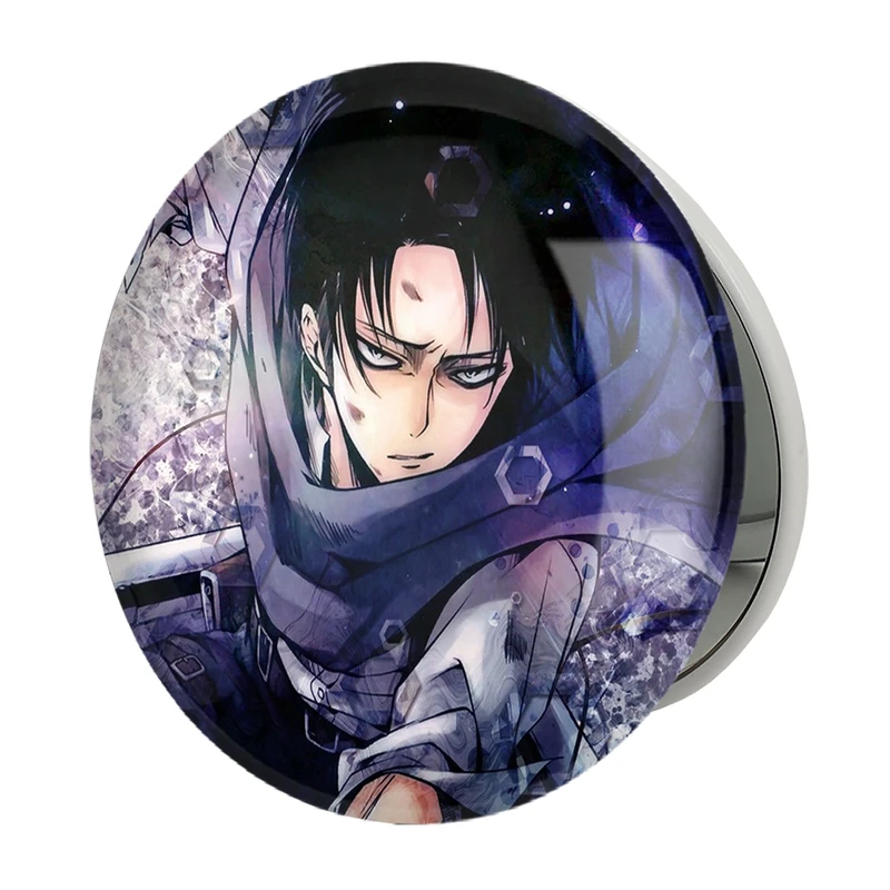 آینه جیبی خندالو طرح لیوای آکرمن انیمه اتک آن تایتان Attack on Titan مدل تاشو کد 11034 