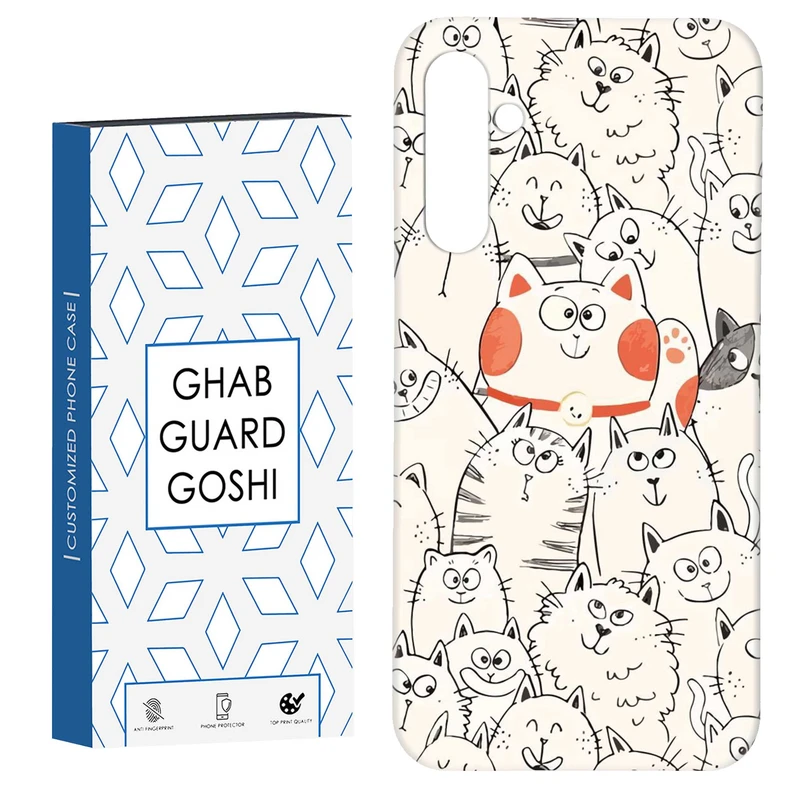 کاور قاب گارد گوشی طرح گربه کد Dimo-024 مناسب برای گوشی موبایل سامسونگ GALAXY A15