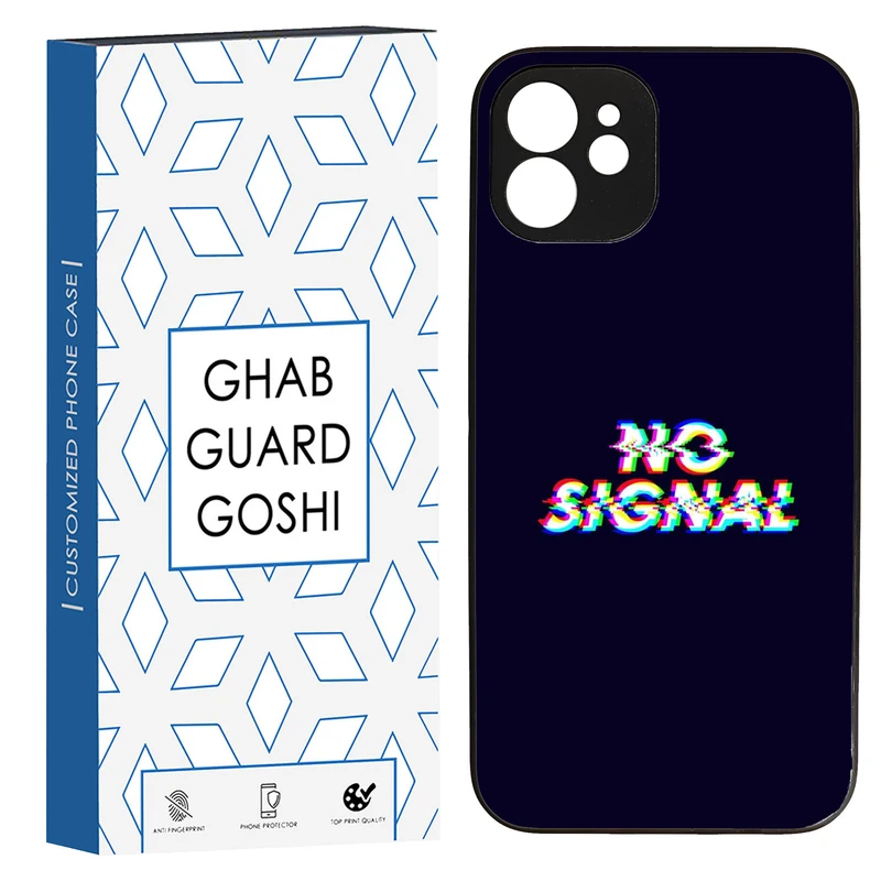 کاور قاب گارد گوشی طرح no signal کد TPU-193 مناسب برای گوشی موبایل اپل Iphone 12