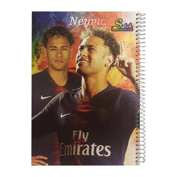 دفتر مشق 80 برگ صالح طرح فوتبالی کد foot-005