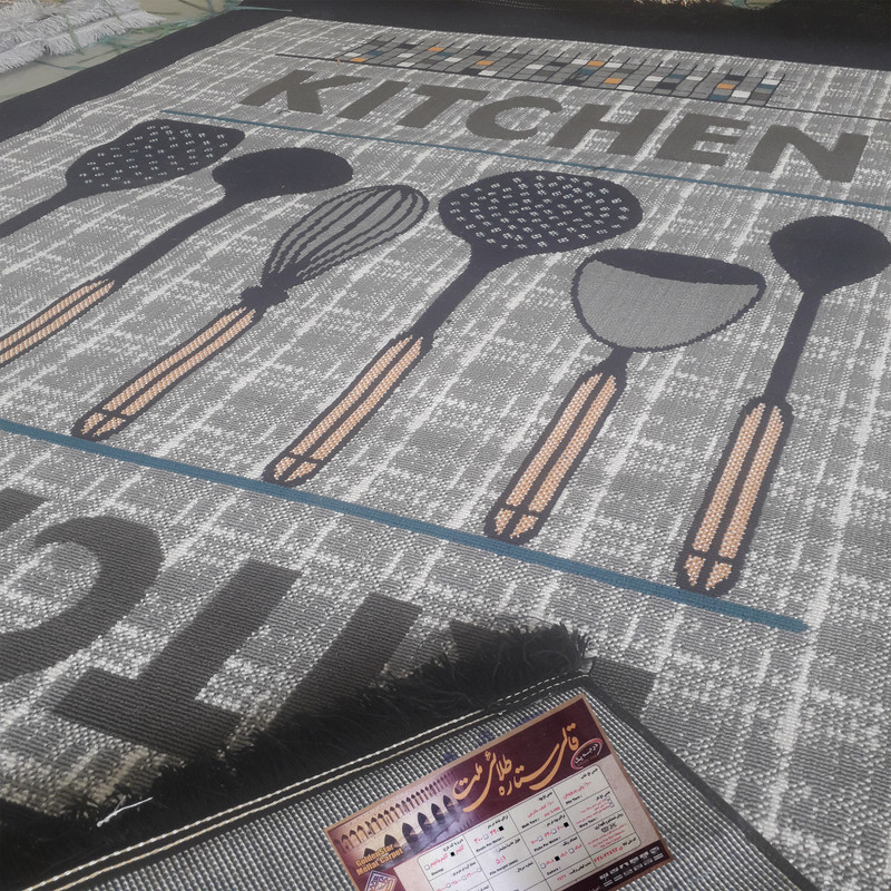 گلیم ماشینی ستاره طلایی ملت مدل آشپزخانه 145