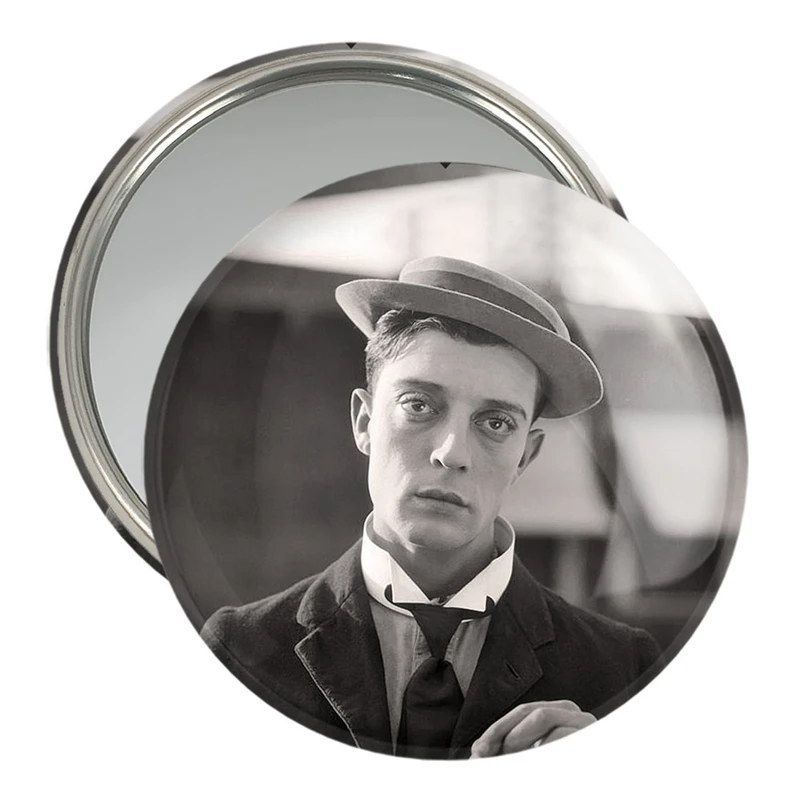 آینه جیبی خندالو مدل باستر کیتون Buster Keaton  کد 10054