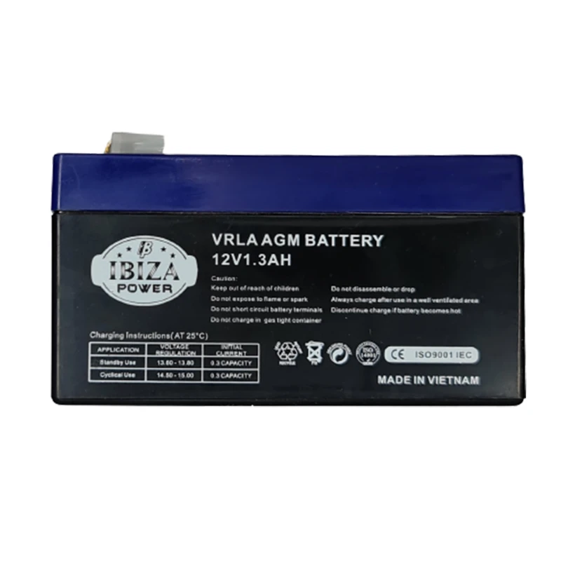 باتری سیلد اسید 12 ولت 1.3 آمپر ساعت آیبیزا مدل KH-12