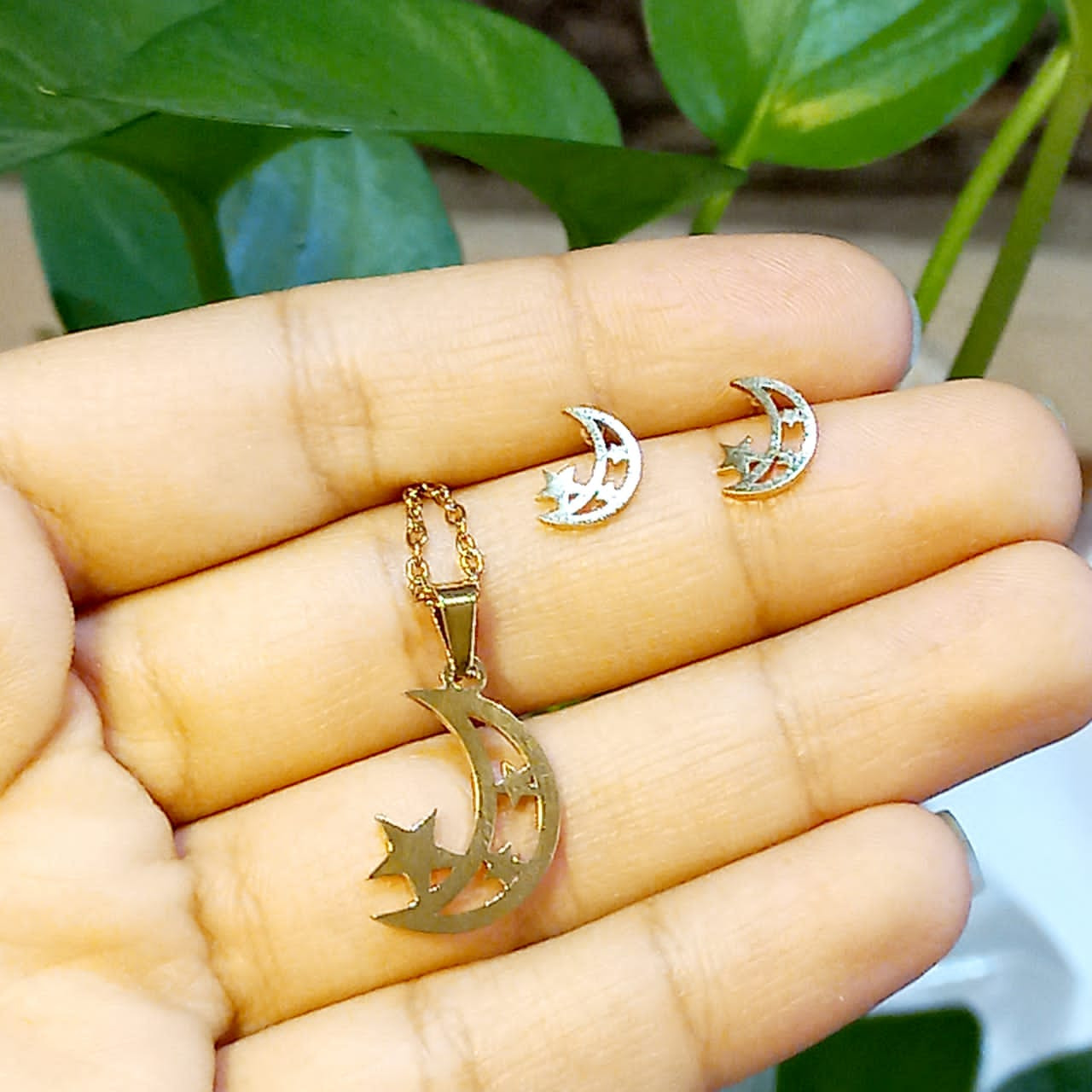 نیم ست زنانه مدل ماه و ستاره کد P4000 نیم ست زنانه مدل ماه و ستاره کد P4000