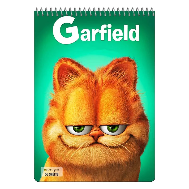 دفتر نقاشی 50 برگ سیمی کارنیکا طرح گارفیلد garfild کد 45852