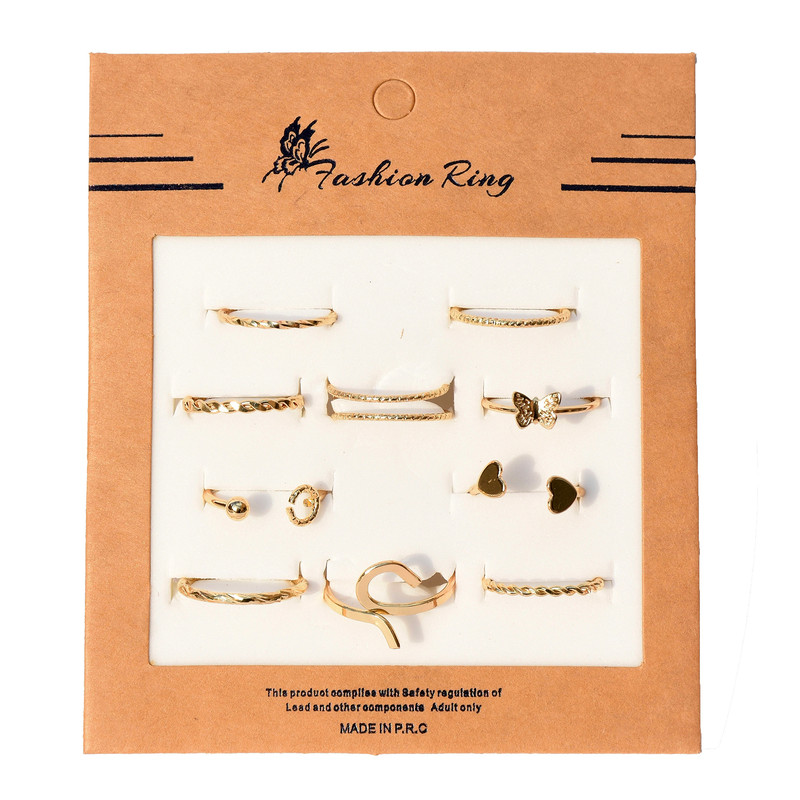 انگشتر زنانه مدل AT303 مجموعه 10 عددی