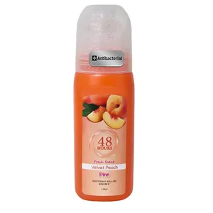 رول دئودورانت پینک ویژوآل مدل Velvet peach حجم 120 میلی‌لیتر