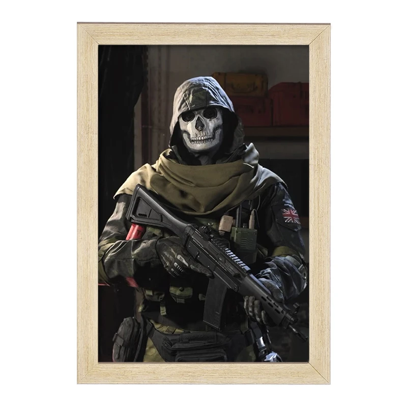 تابلو خندالو مدل بازی کال آف دیوتی مدرن وارفر وارزون گوست کد 26116