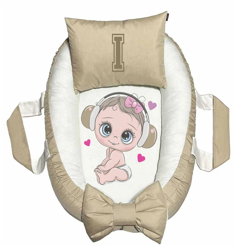 تشک غلت گیر نوزاد پاد آفرین مدل فانتزی طرح حرف I
