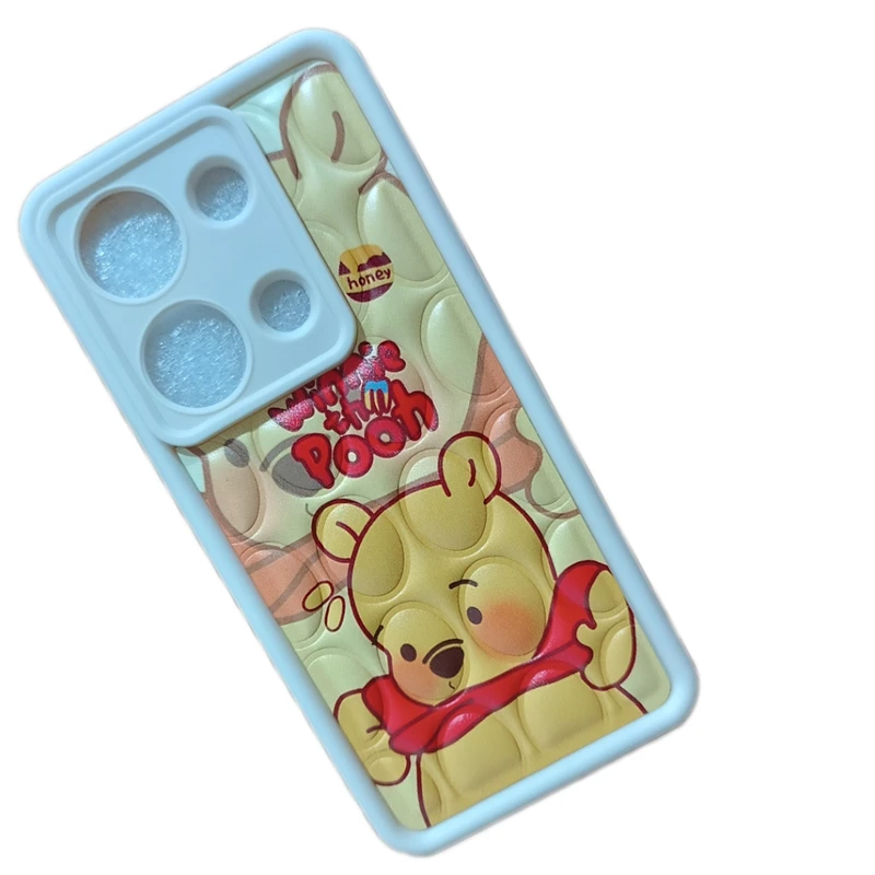 کاور قاب مدل پافری طرح Pooh مناسب برای گوشی موبایل شیائومی Note 13 pro 4G/Poco M6 pro/Note 14S /4G