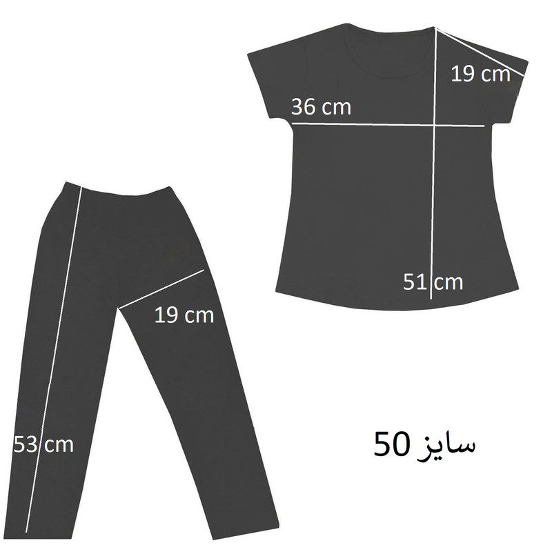ست تی شرت و شلوار دخترانه ام جی مدل گود 02
