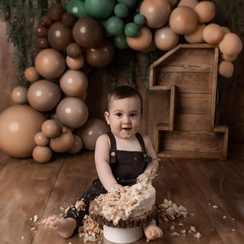 استند دکور آتلیه کودک و تم تولد مدل عدد یک انگلیسی