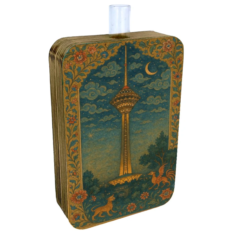 گلدان دکوری طرح دو رو مدل ایران کد FPW259