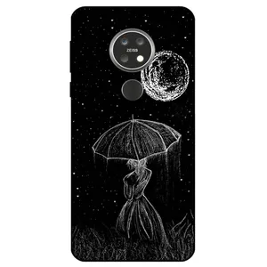 Megafone Girl and Moon 1369 Cover For Nokia 6.2 / 7.2