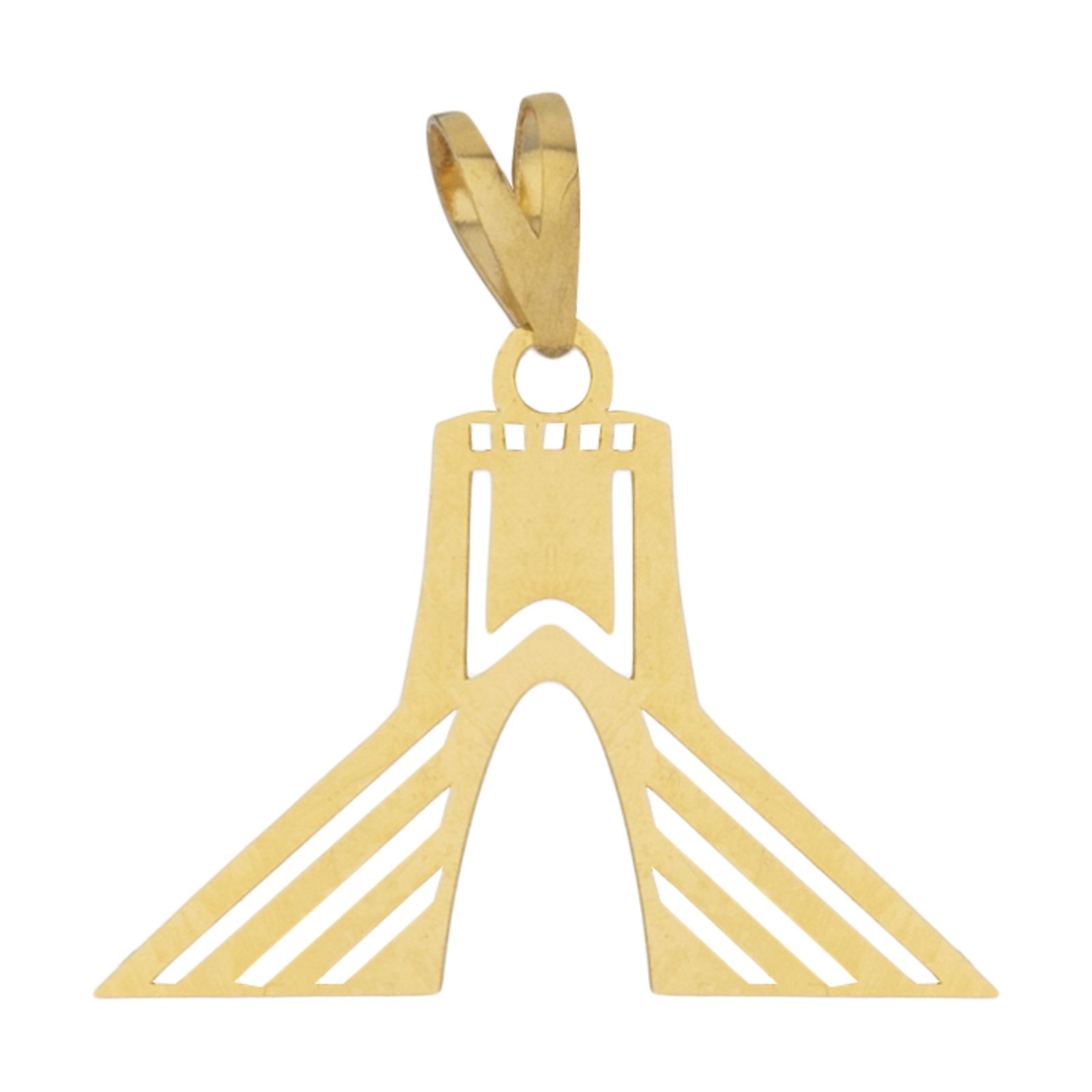 آویز گردنبند طلا 18 عیار زنانه مایا ماهک مدل MM166 طرح برج آزادی -  - 1