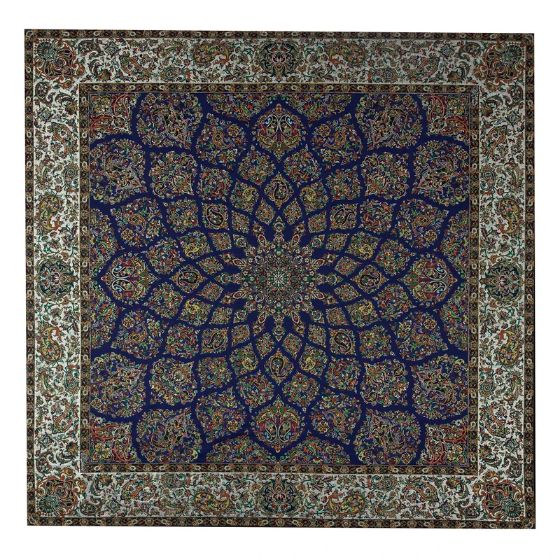 رومیزی ترمه رضایی یزد طرح زندیه کد 2124010429000