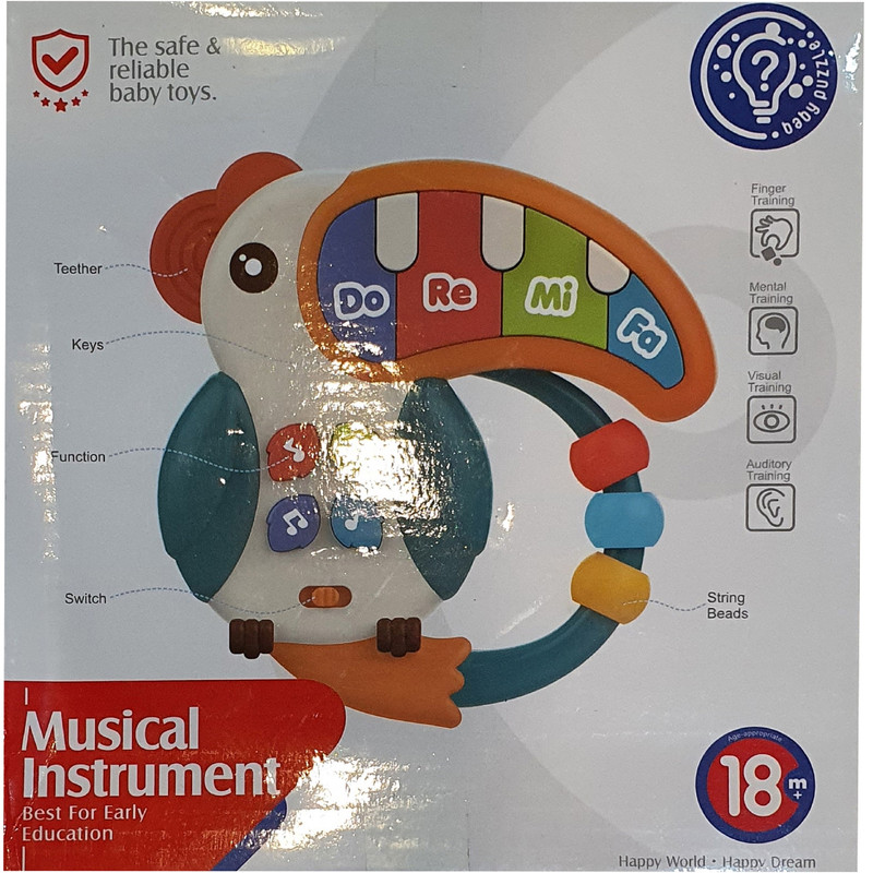 بازی آموزشی موزیکال هانگر مدل طوطی کد HE0532