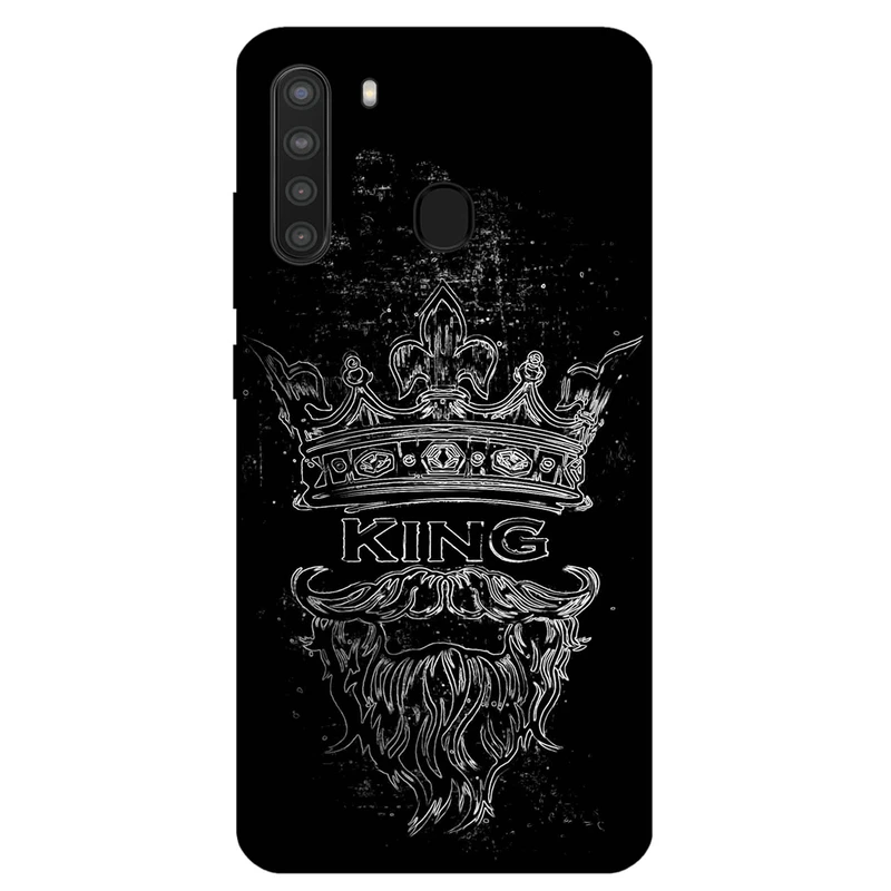 کاور مگافون طرح پادشاه مدل 1896 مناسب برای گوشی موبایل سامسونگ Galaxy A21          