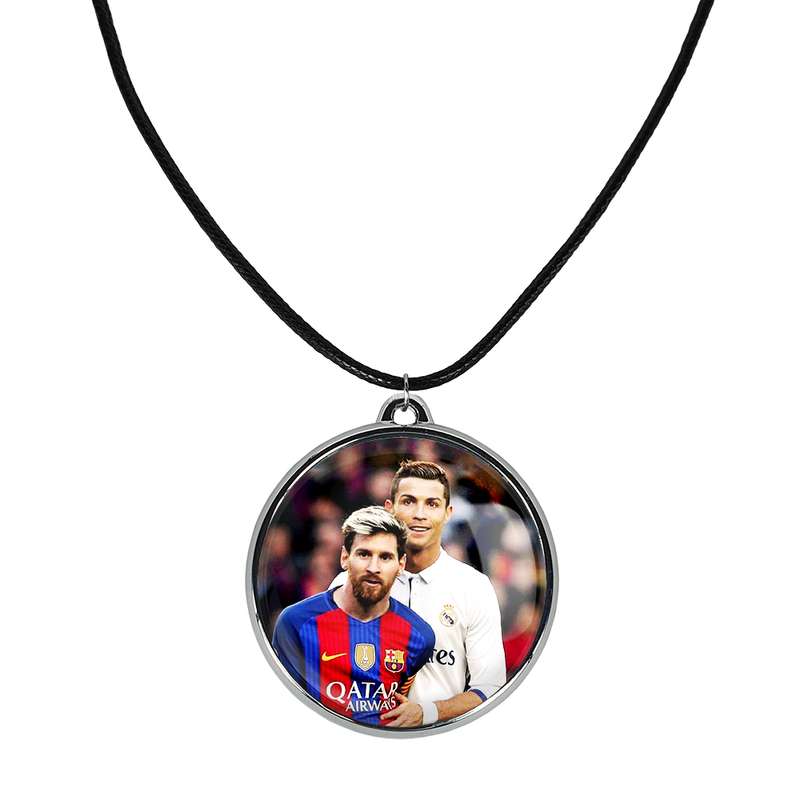 گردنبند خندالو مدل کریستیانو رونالدو و لیونل مسی کد 1399914007