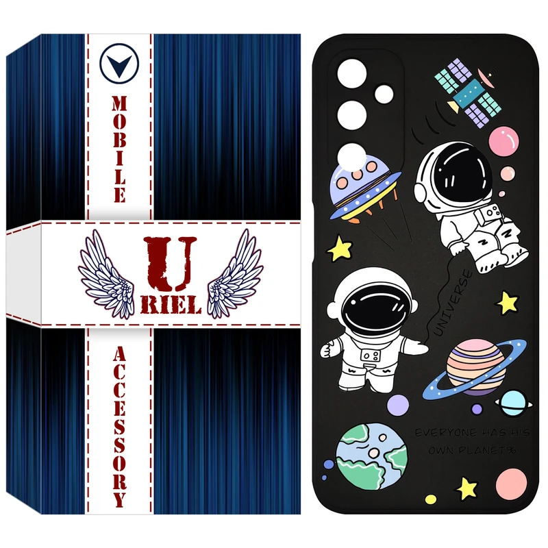 کاور یوریل مدل KSH کد 25 طرح فضانوردان مناسب برای گوشی موبایل سامسونگ Galaxy A14 5G