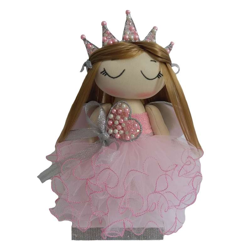 عروسک طرح روسی مدل فرشته LT83 ارتفاع 25 سانتیمتر