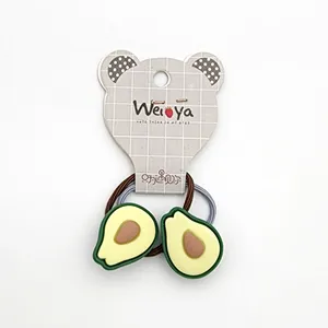 کش مو دخترانه مدل آووکادو کد KSH659 بسته 2 عددی